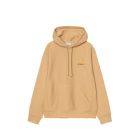 FELPA CAPPUCCIO CARHARTT WIP HOODED AMERICAN SCRIPT SWEAT WIP DUSTY H BROWN