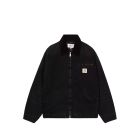 GIACCA CARHARTT WIP OG DETROIT JACKET BLACK BLACK STONE CANVAS