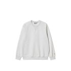 FELPA GIROCOLLO CARHARTT WIP CHASE SWEAT ASH HEATHER GOLD
