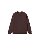 FELPA GIROCOLLO CARHARTT WIP CHASE SWEAT PALISANDER GOLD