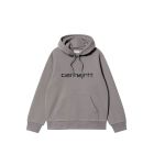 FELPA CAPPUCCIO CARHARTT WIP HOODED CARHARTT SWEAT SHADY GREY DARK NAVY