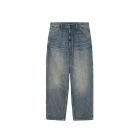 JEANS CARHARTT WIP SINGLE KNEE PANT BLUE WORN USED WASH