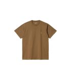 T-SHIRT MANICHE CORTE CARHARTT WIP S/S CHASE T-SHIRT HAMILTON BROWN GOLD