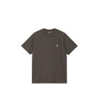 T-SHIRT MANICHE CORTE CARHARTT WIP S/S CHASE T-SHIRT SHUNGITE GOLD