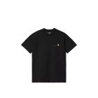 T-SHIRT MANICHE CORTE CARHARTT WIP S/S AMERICAN SCRIPT T-SHIRT BLACK