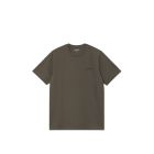 T-SHIRT MANICHE CORTE CARHARTT WIP S/S SCRIPT EMBROIDERY T-SHIRT CYPRESS BLACK