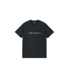 T-SHIRT MANICHE CORTE CARHARTT WIP S/S SCRIPT T-SHIRT DEEP NIGHT GENTLE GREEN