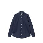 CAMICIA MANICHE LUNGHE CARHARTT WIP L/S MADISON SHIRT AIR FORCE BLUE WAX