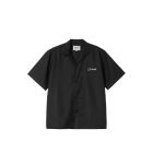 CAMICIA MANICHE CORTE CARHARTT WIP S/S DELRAY SHIRT BLACK WHITE