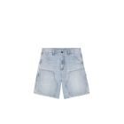 SHORTS CARHARTT WIP DOUBLE KNEE SHORT BLUE HEAVY WORN BLEACHED
