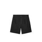 SHORTS CARHARTT WIP WALTER SINGLE KNEE SHORT BLACK GARMENT DYED