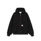 GIACCA CARHARTT WIP OG ACTIVE JACKET BLACK RINSED