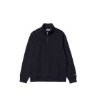 FELPA GIROCOLLO CARHARTT WIP CHASE NECK ZIP SWEAT DARK NAVY GOLD