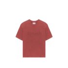 T-SHIRT MANICHE CORTE AMISH SHADOW LOGO PIGMENT STONE EARTH RED