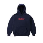 FELPA CAPPUCCIO BUTTER GOODS OUTLINE LOGO PULLOVER HOOD NAVY