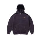 FELPA CAPPUCCIO BUTTER GOODS SKETCH ZIP-THRU HOOD EGGPLANT