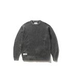 MAGLIONE BUTTER GOODS BLEACH KNIT SWEATER BLACK