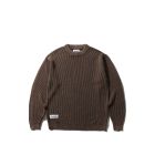 MAGLIONE BUTTER GOODS BLEACH KNIT SWEATER BROWN