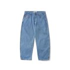 JEANS CASH ONLY LOGO BAGGY DENIM JEANS WASHED INDIGO