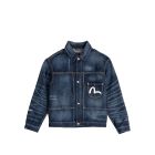 GIACCA EVISU WASHED BIG POCKETS DENIM JACKET INDIGO