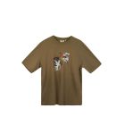 T-SHIRT MANICHE CORTE POETIC COLLECTIVE EAGLE COLLAGE T-SHIRT BROWN