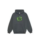 FELPA CAPPUCCIO POLAR SKATE CO. DAVE HOODIE | METAL LOGO GRAPHITE