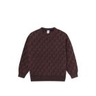 MAGLIONE POLAR SKATE CO. GEORGE SWEATER | P PATTERN NAVY ORANGE