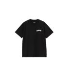 T-SHIRT MANICHE CORTE CARHARTT WIP S/S UNIVERSITY SCRIPT T-SHIRT BLACK WHITE