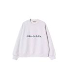 FELPA GIROCOLLO CARHARTT WIP NO PLAY SWEAT ASH HEATHER