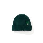 BERRETTA BSRABBIT SQUARE BLOCK RABBIT SOFT FUR BEANIE GREEN