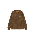 T-SHIRT MANICHE LUNGHE CARHARTT WIP L/S CAMO COMBI T-SHIRT CAMO COMBI GREEN HAM GAR DYED