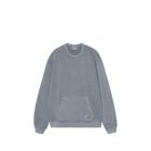 FELPA GIROCOLLO CARHARTT WIP TORION SWEAT OFFICE BLUE GRIND WASH