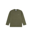 T-SHIRT MANICHE LUNGHE POLAR SKATE CO. STEVE TEE LS - STROKE LOGO ARMY GREEN