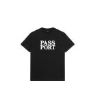 T-SHIRT MANICHE CORTE PASS~PORT OFFICIAL STACKED TEE BLACK