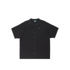 CAMICIA MANICHE CORTE PASS~PORT ORGANIC KNIT LEAGUES SHIRT BLACK