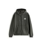 FELPA CAPPUCCIO MINOIA BOARD CO FZ MBC LOGO EMBROIDERED GREY