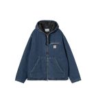 GIACCA CARHARTT WIP CLEVELAND JACKET BLUE STONE WASHED