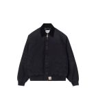 GIACCA CARHARTT WIP OG SANTA FE JACKET BLACK BLACK STONE CANVAS