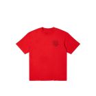 T-SHIRT MANICHE CORTE EDWIN MUSIC CHANNEL TS WHITE RED