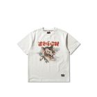 T-SHIRT MANICHE CORTE EVISU LEOPARD HEAD OFF WHITE