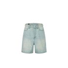SHORTS EVISU DAICOCK PRINTED DENIM SHORTS LIGHT TONE INDIGO