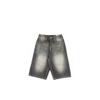 SHORTS EVISU SEAGULL & CLAW MARKS EMB POCKET DENIM DARK TONE BLACK