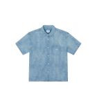 CAMICIA MANICHE CORTE OBEY OWENS DENIM SHIRT BLEACHED INDIGO