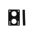 HARDWARE SKATE D STREET RISERS SOFT (PACK OF 2) 1/2" BLACK