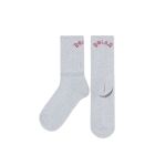 CALZE POLAR SKATE CO. LARGE RIB SOCKS COLLEGE HEATHER GREY
