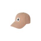 CAPPELLO CARHARTT WIP CANVAS CAP DUSTY H BROWN STONE WASHED