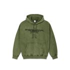 FELPA CAPPUCCIO POLAR SKATE CO. ACID FRANK HOODIE | SOUL ARMY GREEN