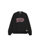 FELPA GIROCOLLO CARHARTT WIP WIP III SWEAT BLACK HEAVY STONE WASH