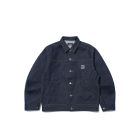 GIACCA X-LARGE LABEL DENIM JACKET INDIGO