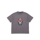 T-SHIRT MANICHE CORTE X-LARGE SKULL IN FLAMES S/S TEE CHARCOAL